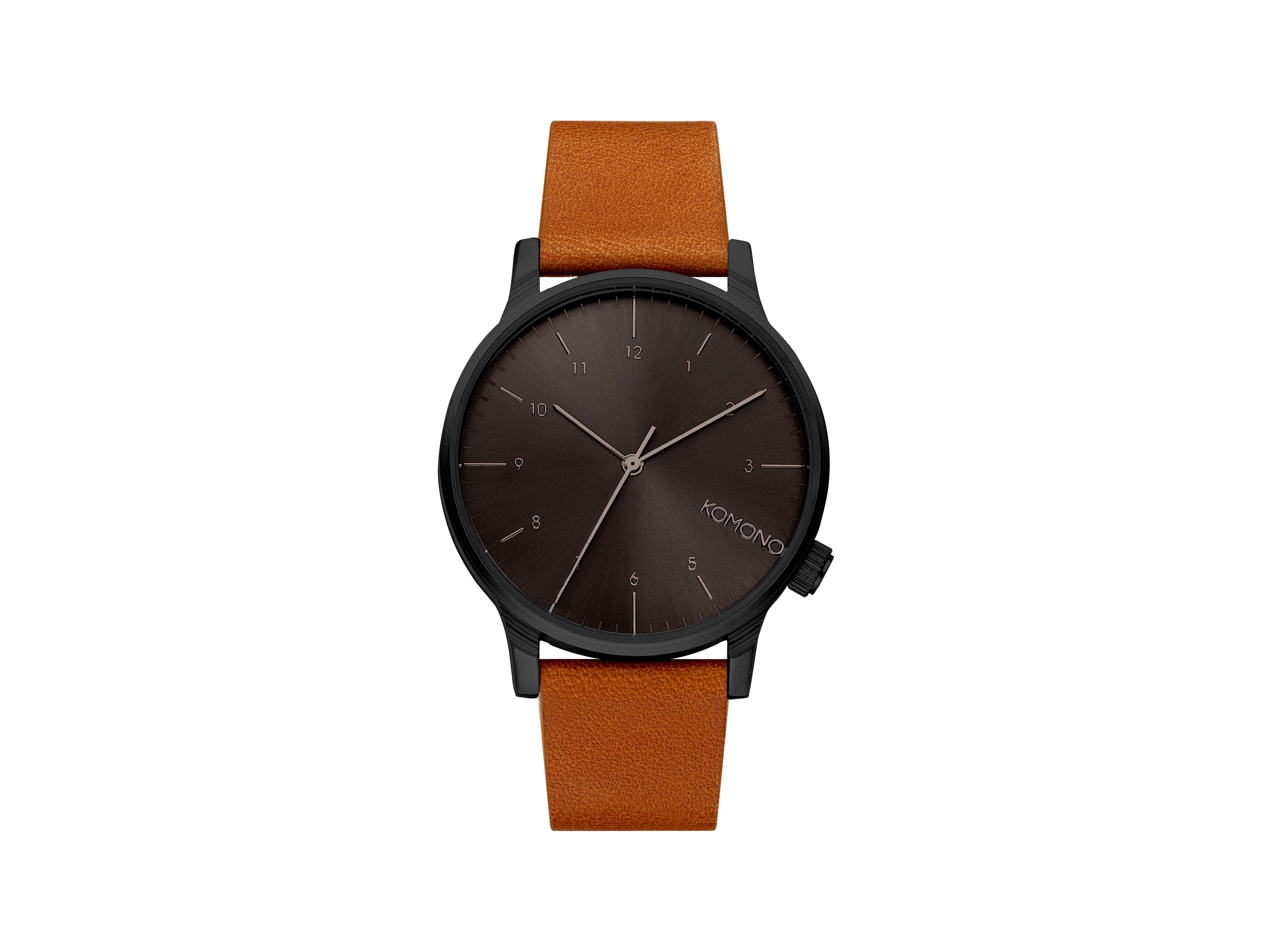 komono-winston-regal-cognac-montre-homme-bracelet-en-cuir-italien image 1