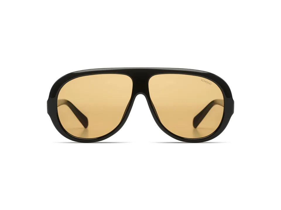 komono-tate-black-amber-lunettes-de-soleil-aviateur-surdimensionn-es-de-la-colle image 1