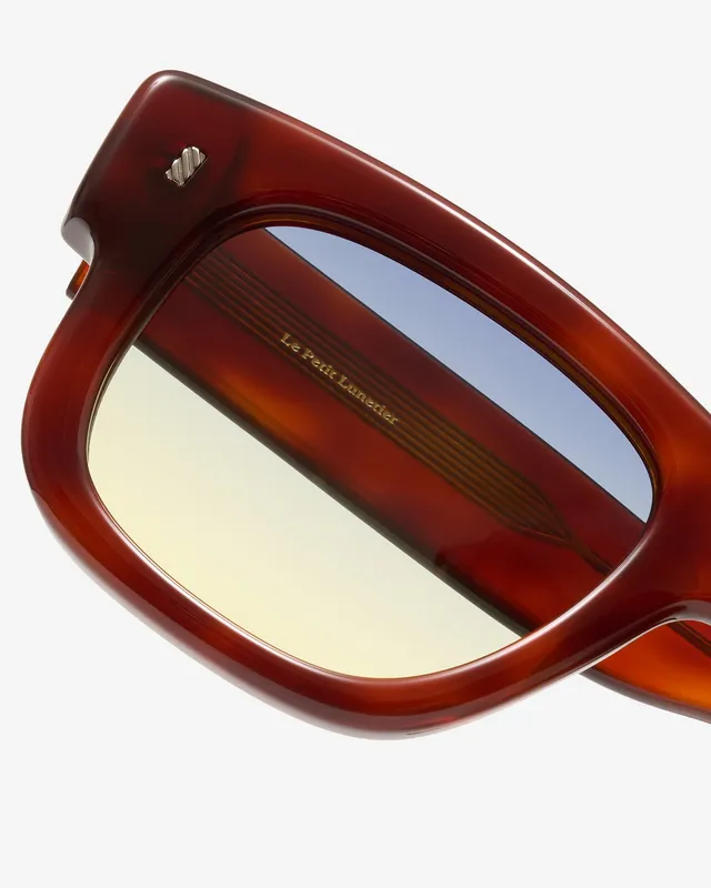 le-petit-lunetier-stevie-acajou-lunettes-de-soleil-rectangulaires-ac-tate-verres image 1