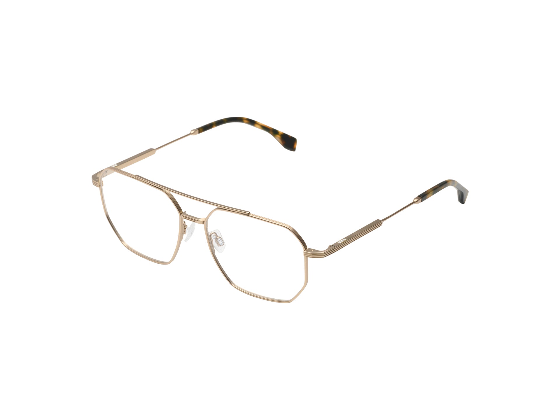 komono-hawk-white-gold-giraffe-lunettes-de-vue-en-titane-monture-l-g-re-premium image 2