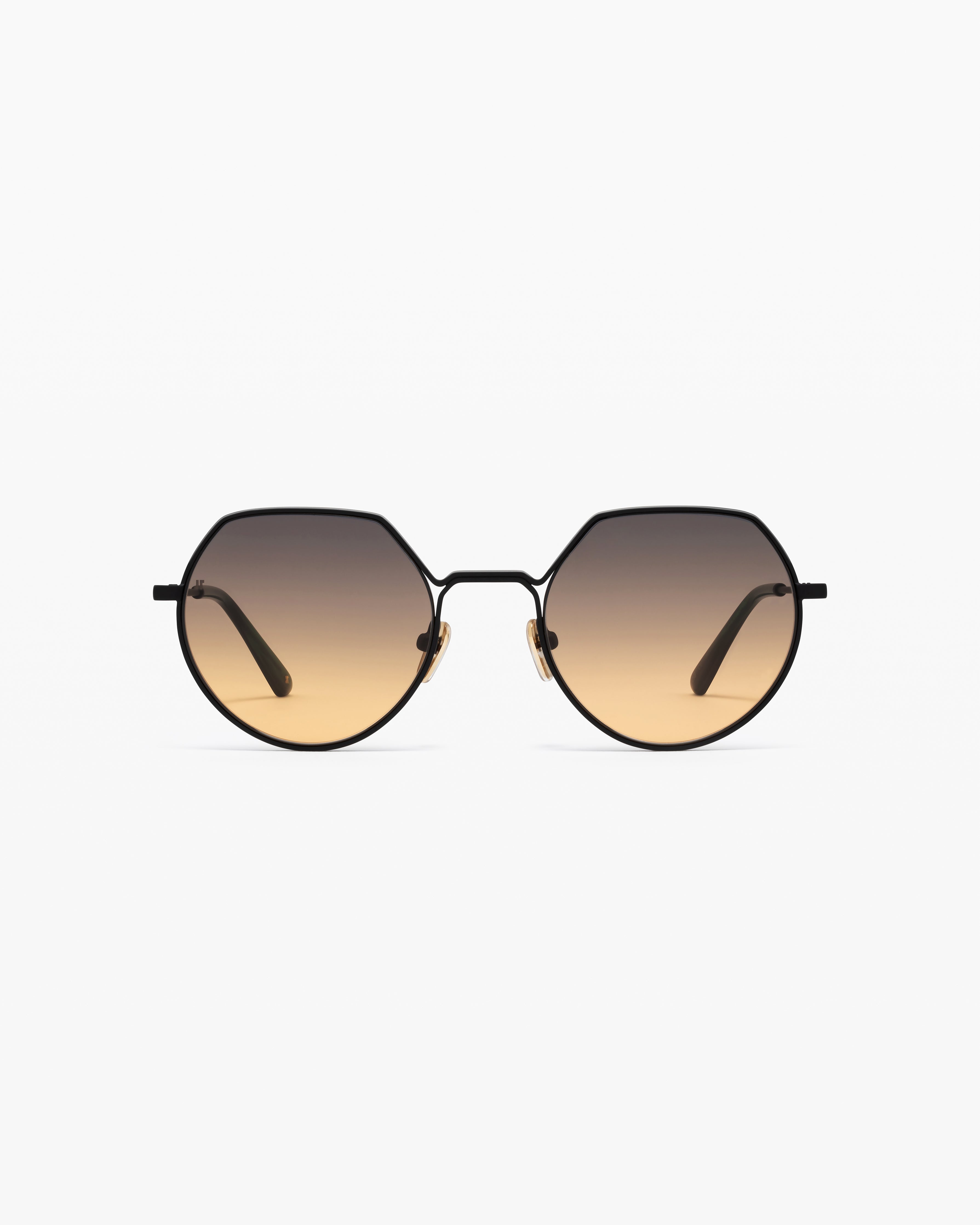 jimmy-fairly-la-vietri-lunettes-de-soleil-rondes-ac-tate-et-acier-inoxydable-noi image 1