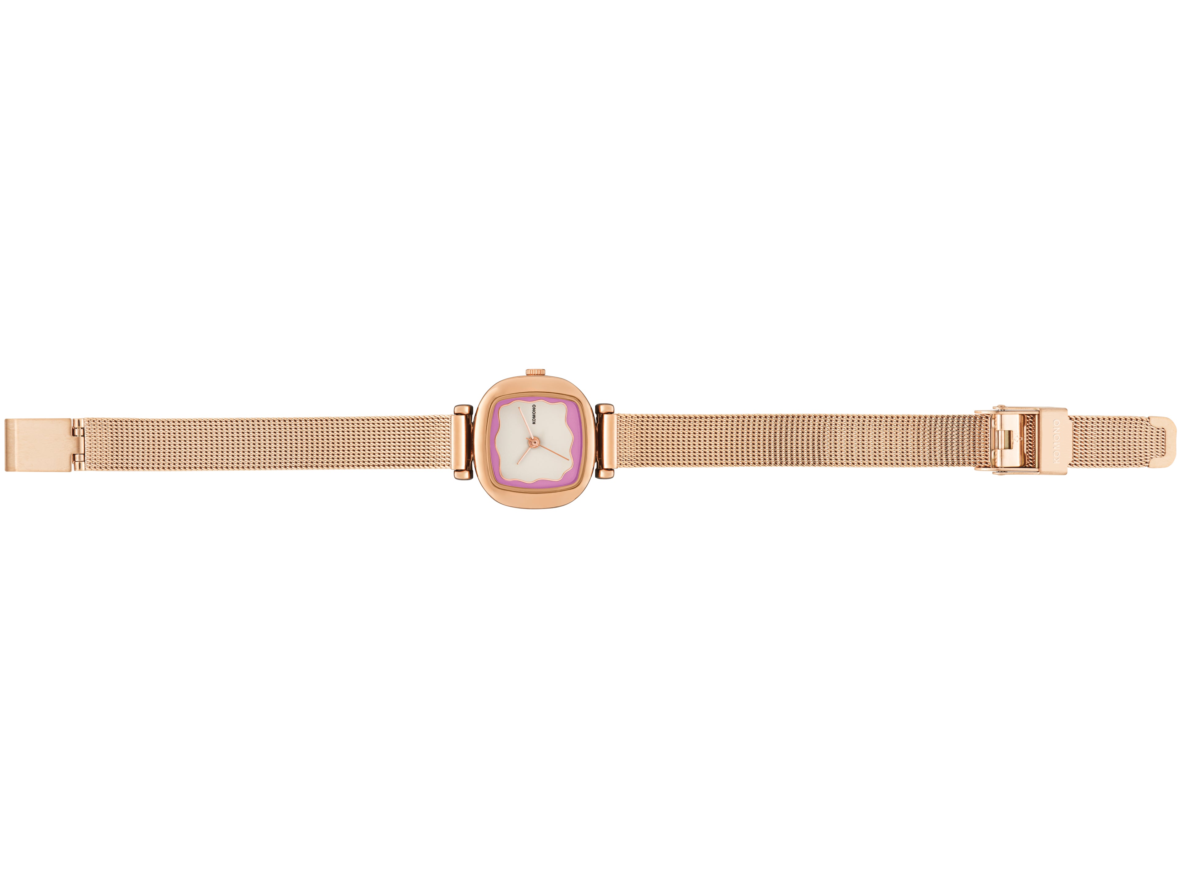 komono-moneypenny-wave-royale-rose-gold-plum-montre image 3