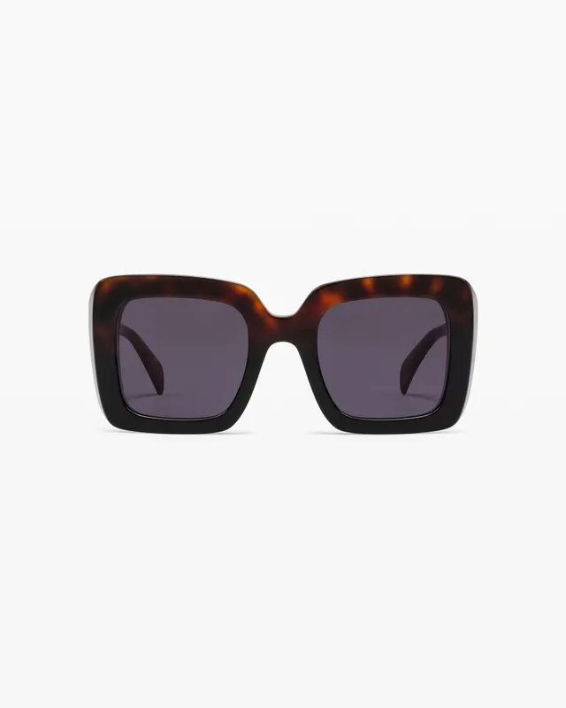 jimmy-fairly-la-bruma-lunettes-de-soleil-carr-es-oversize-ac-tate-caille-fonc-e- image 1