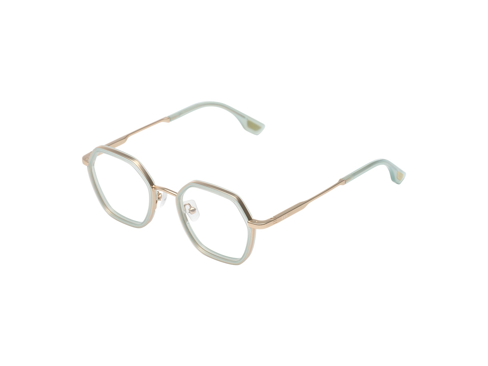 komono-nora-slims-pistachio-white-gold-matte-lunettes-de-vue-fines image 2