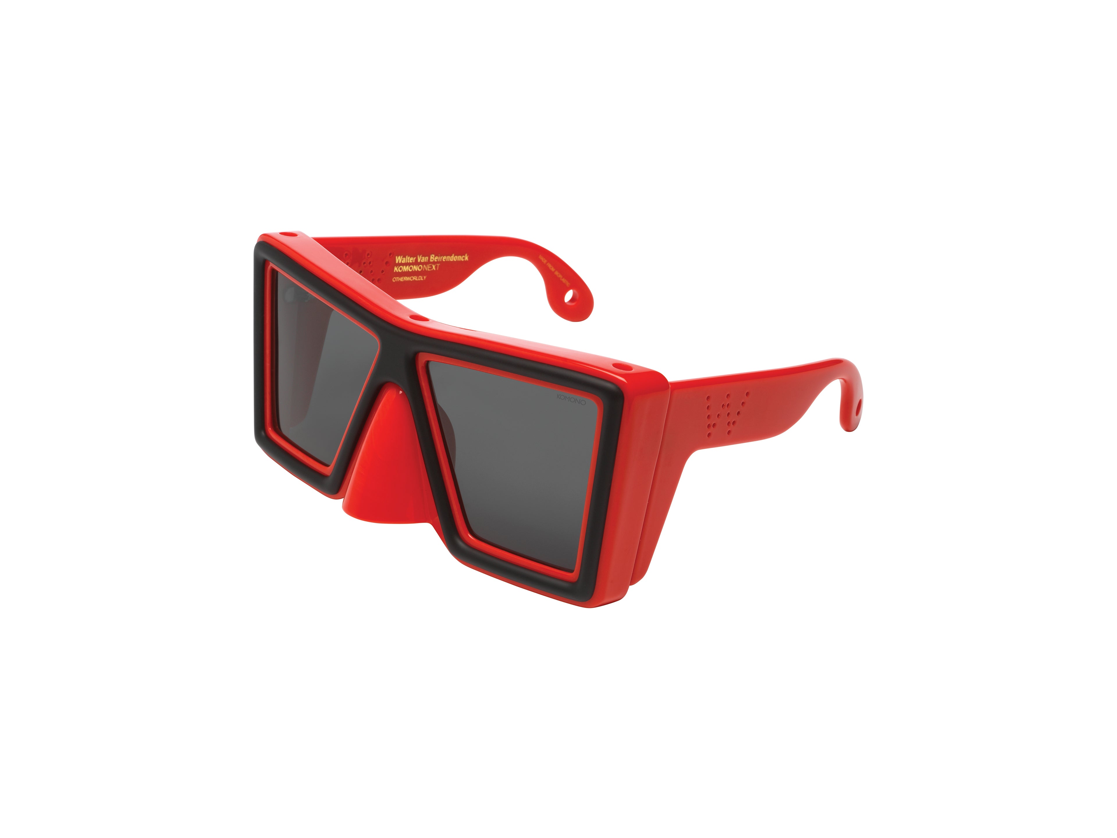 komono-otherworldly-ultra-orange-black-lunettes-de-soleil-masque-en-bioplastique image 2