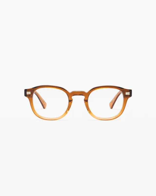 jimmy-fairly-la-fox-lunettes-de-vue-rectangulaires-marron-homme image 1