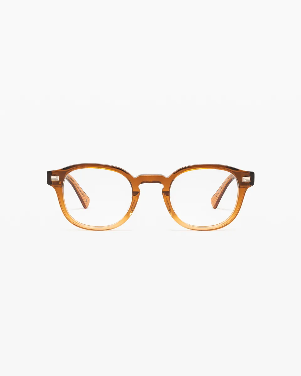jimmy-fairly-la-fox-lunettes-de-vue-rectangulaires-marron-homme image 1