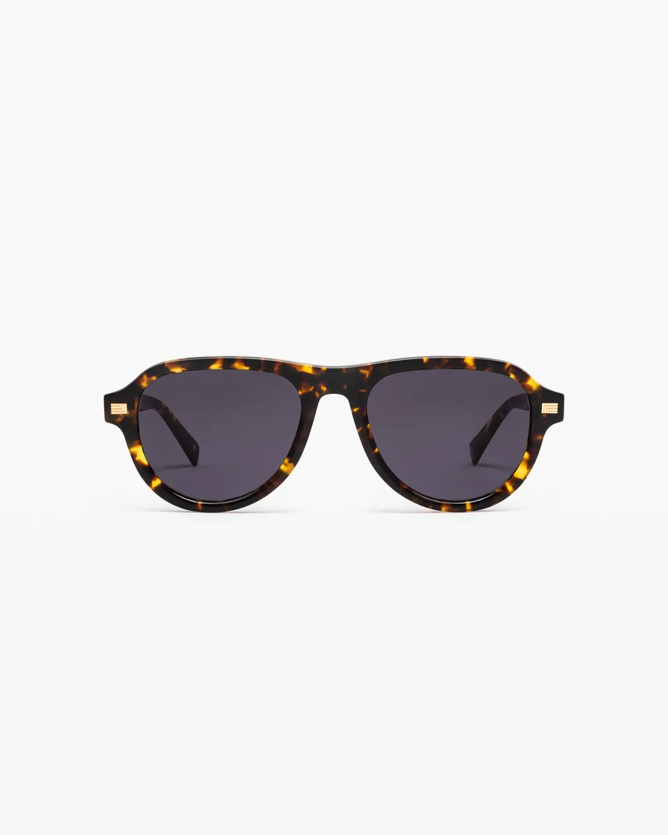 jimmy-fairly-la-sao-lunettes-de-soleil-aviateur-en-ac-tate-caille-fonc-e image 1