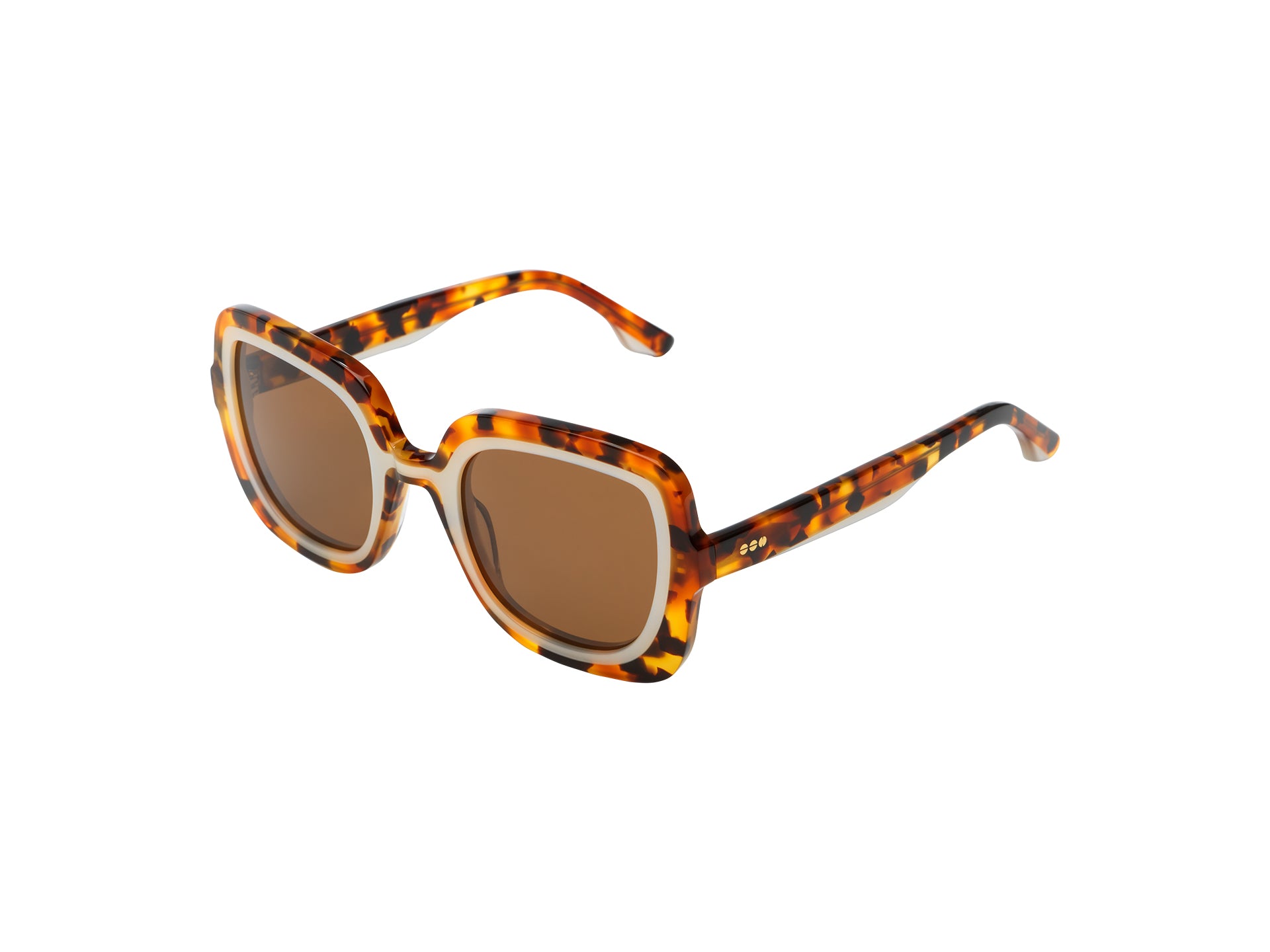 komono-livey-maple-pearl-lunettes-de-soleil-carr-es-r-tro-en-ac-tate-verres-pola image 2