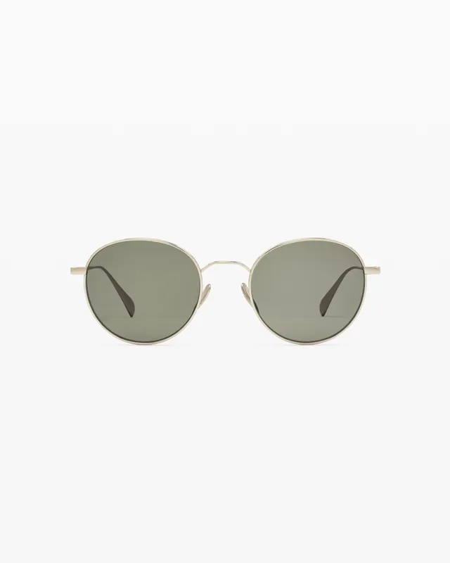 jimmy-fairly-la-benton-lunettes-de-soleil-rondes-en-titane-dor-es-taille-m image 1