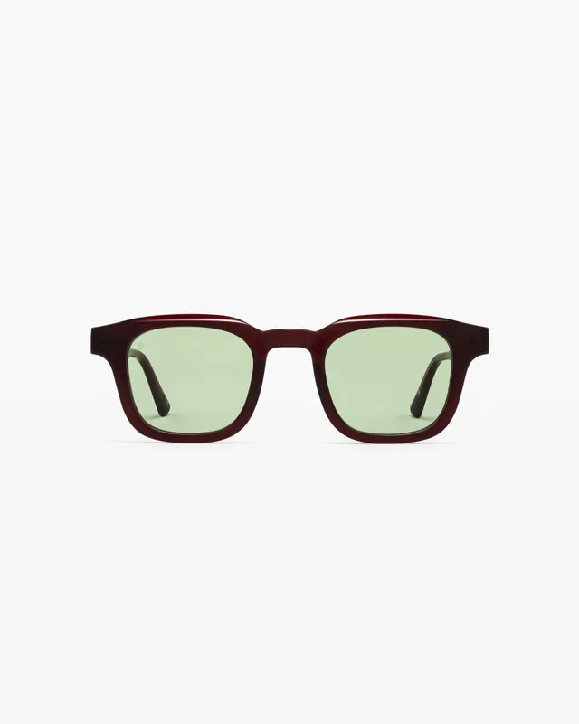 jimmy-fairly-la-calvi-jf-colors-lunettes-de-soleil-carr-es-en-ac-tate-rouge-pour image 1