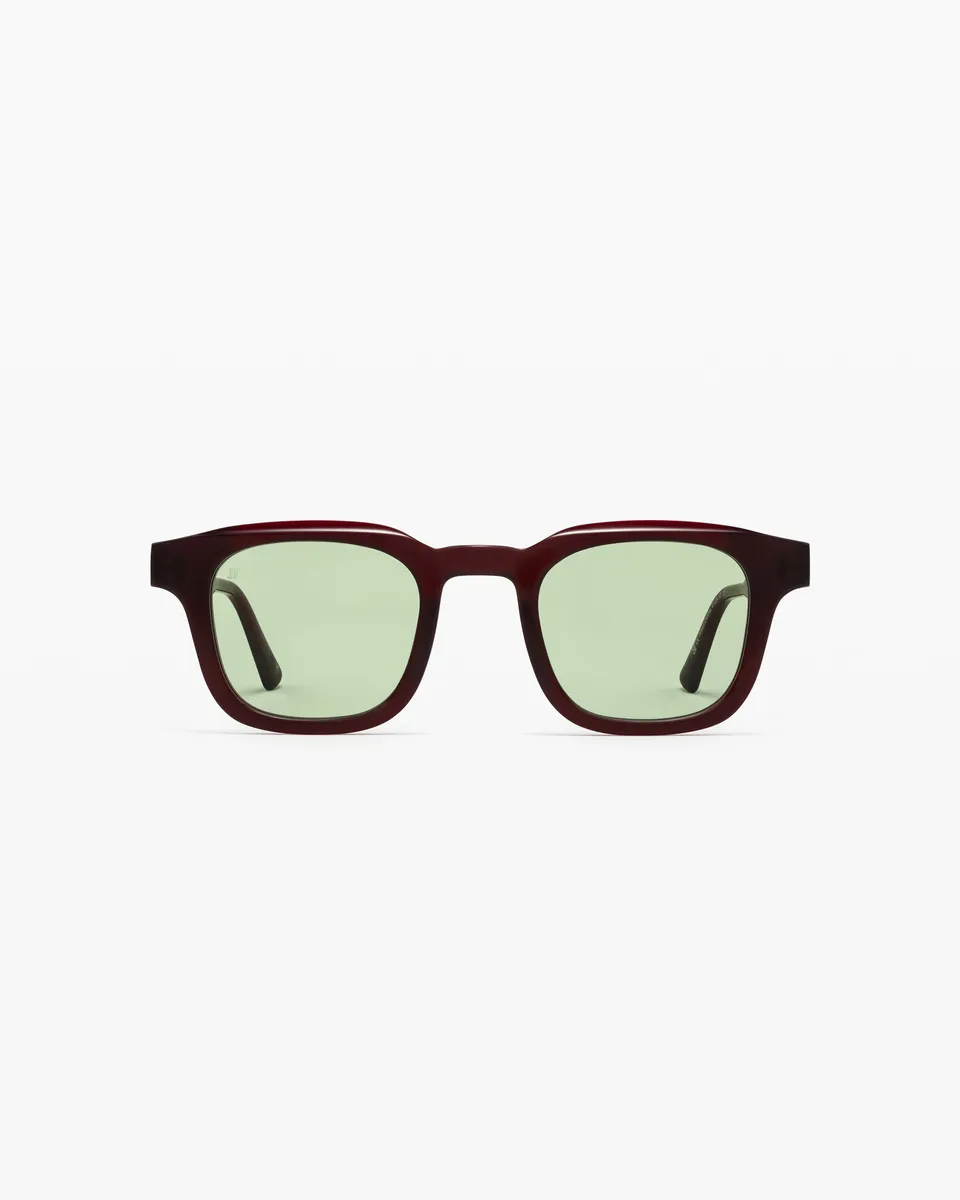 jimmy-fairly-la-calvi-jf-colors-lunettes-de-soleil-carr-es-en-ac-tate-rouge-pour image 1