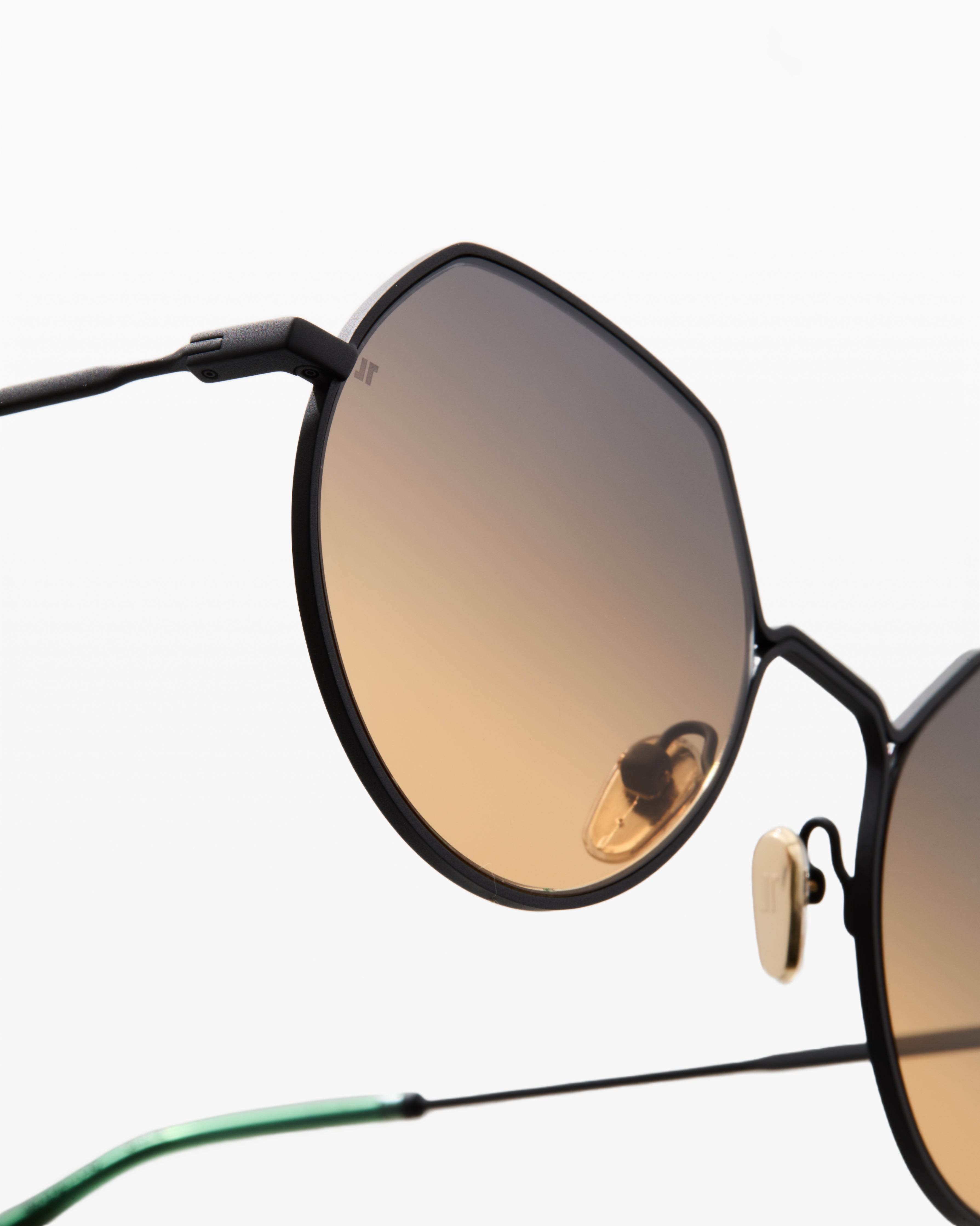 jimmy-fairly-la-vietri-lunettes-de-soleil-rondes-ac-tate-et-acier-inoxydable-noi image 6