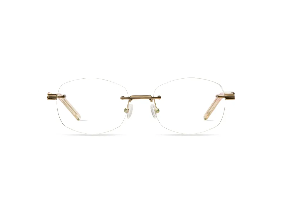 komono-rumi-white-gold-matte-monture-optique image 1