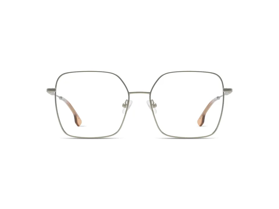 komono-audrey-silver-monture-optique-oversize-carr-e-en-acier-inoxydable image 1