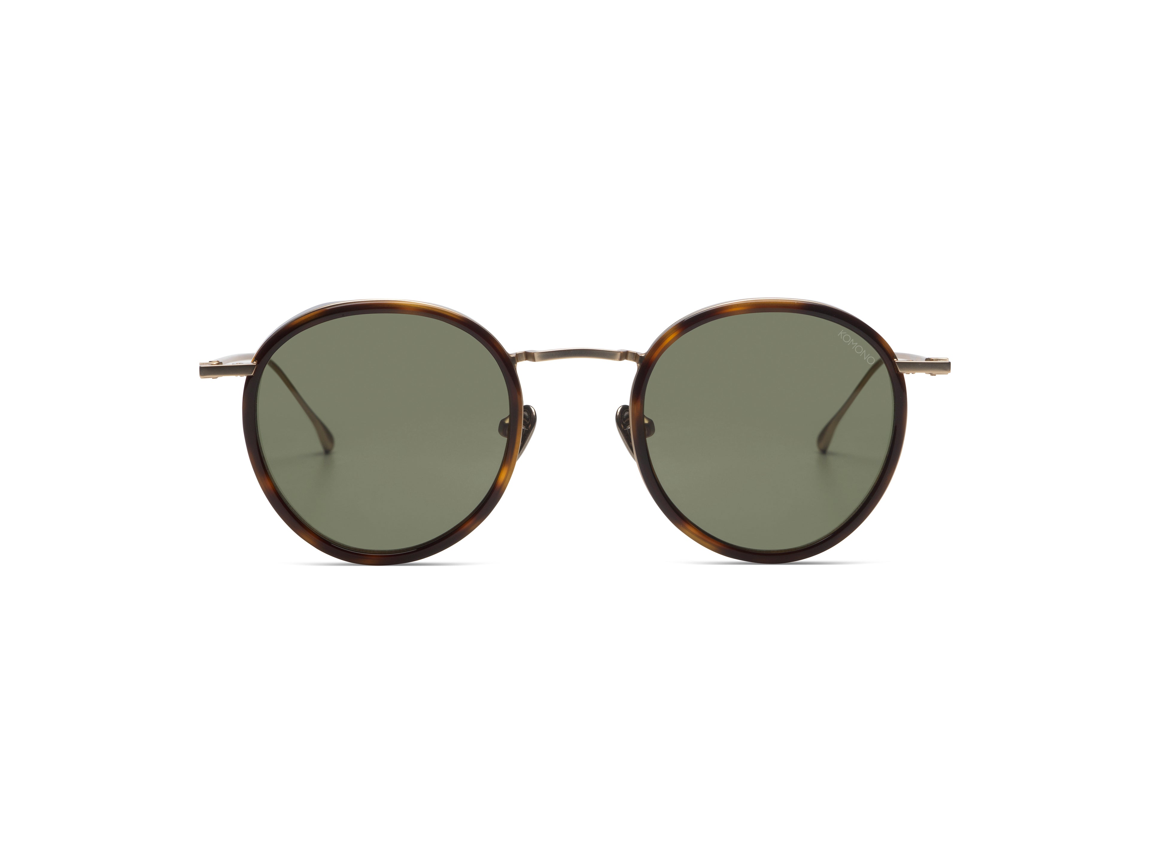 komono-dean-wing-havana-white-gold-lunettes-de-vue-r-tro-70-s-en-acier-inoxydabl image 1