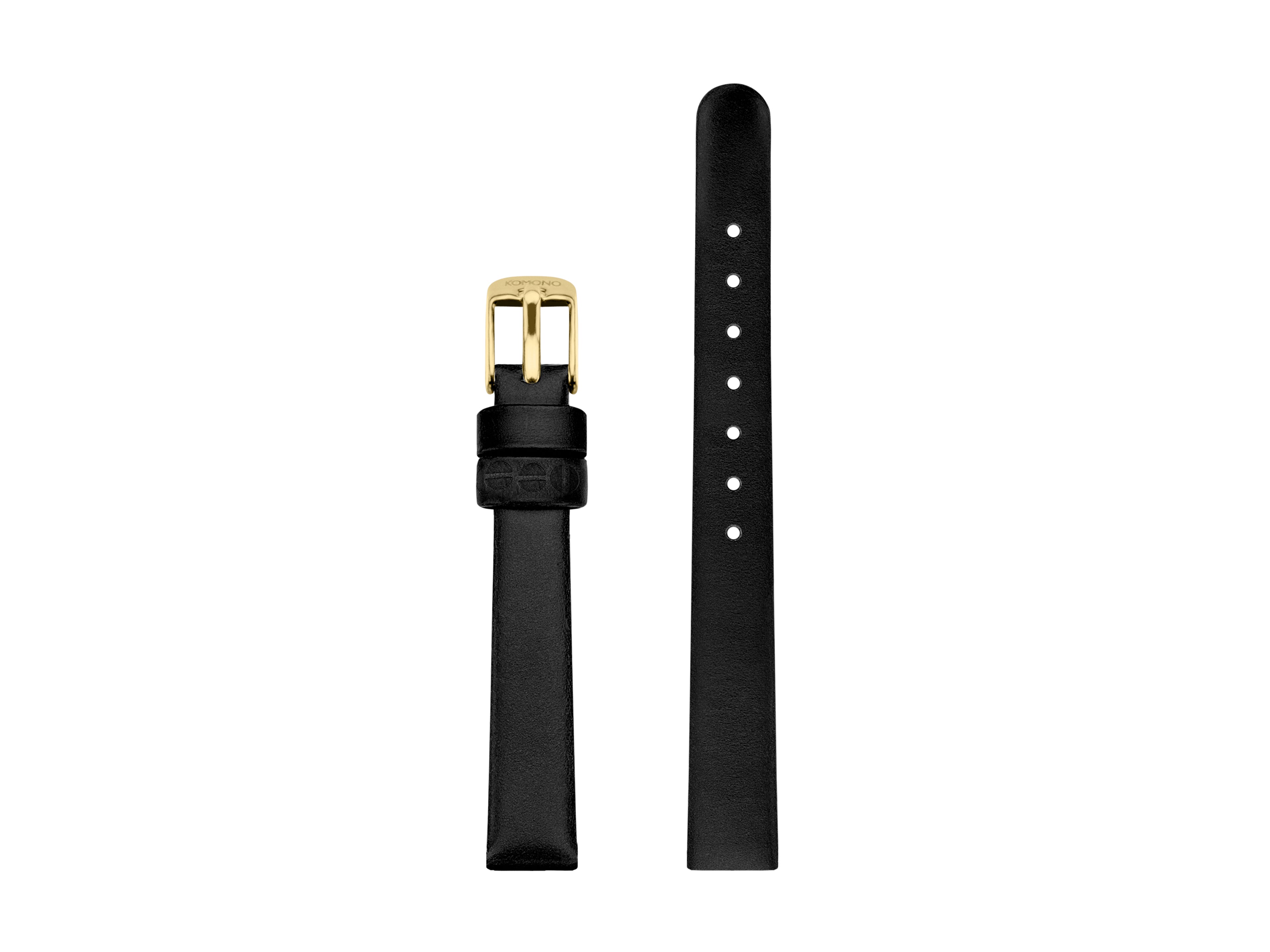 komono-strap-12-black-gold-bracelet-de-montre-interchangeable-en-cuir-italien image 1