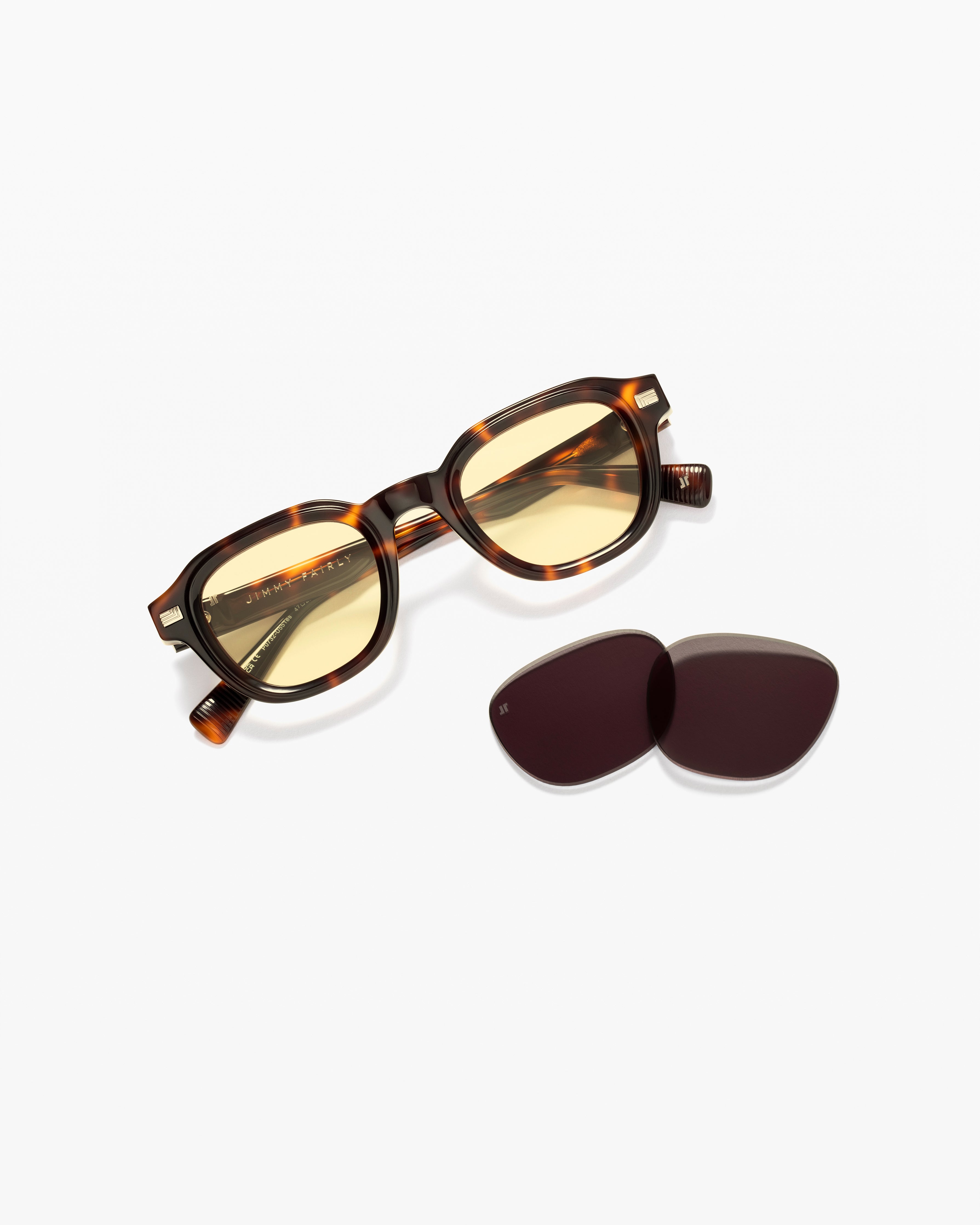 jimmy-fairly-la-napoli-lunettes-de-soleil-rectangulaires-darktortoise-homme-tail image 2