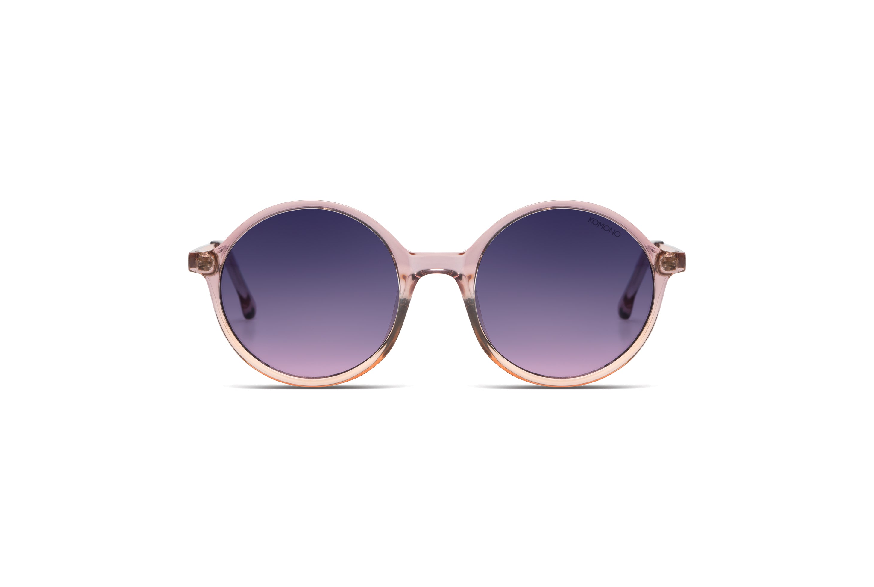 komono-madison-metal-blush-rose-gold-lunettes-de-soleil-rondes image 1