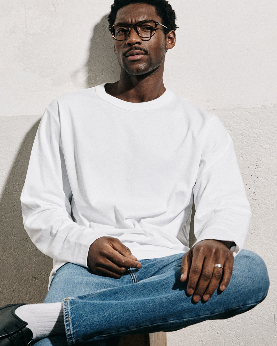 jimmy-fairly-la-spotlight-lunettes-de-vue-carr-es-titane-et-ac-tate-marron-pour- image 6
