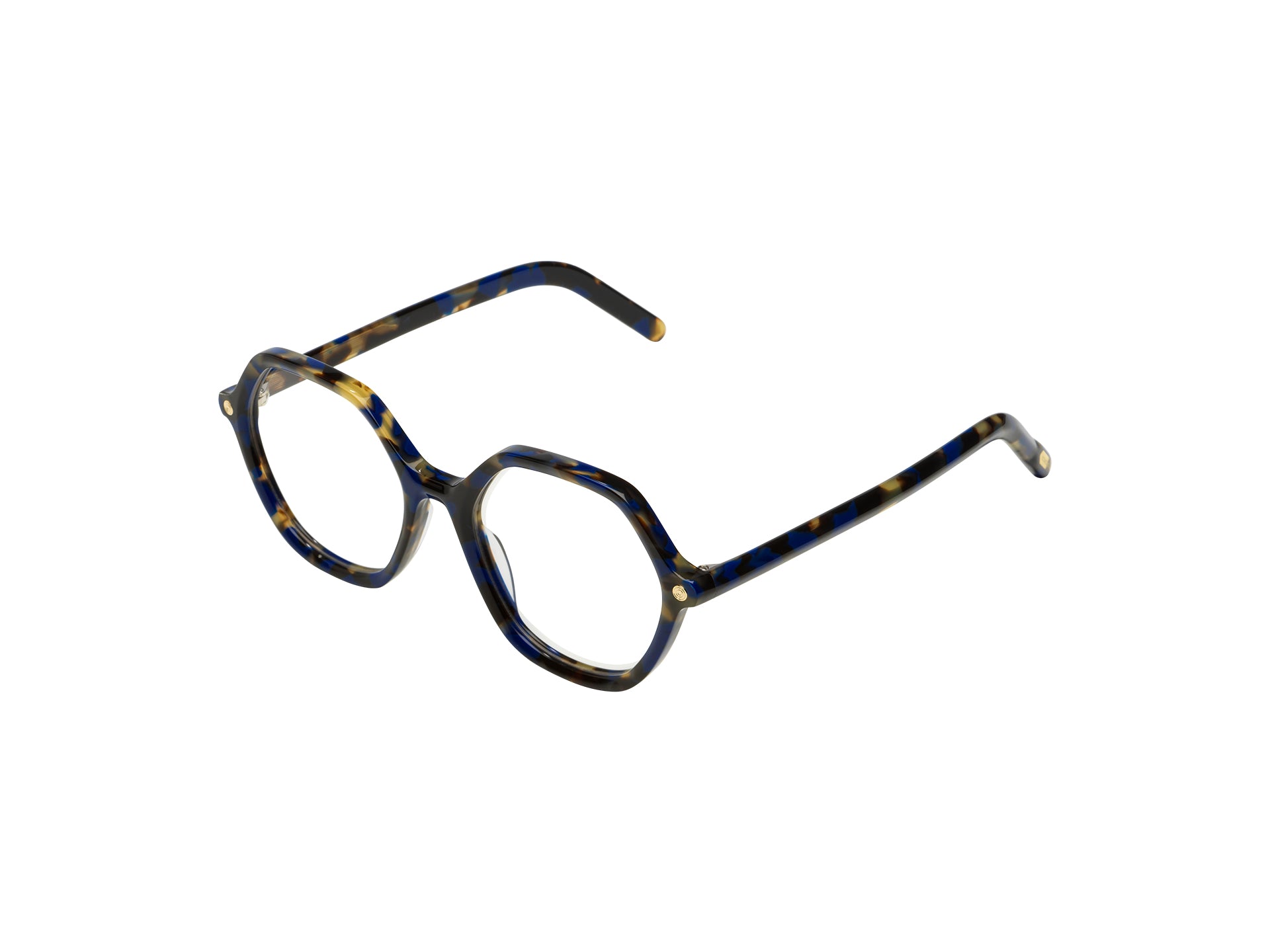 komono-lara-indigo-tortoise-monture-optique-hexagonale image 2