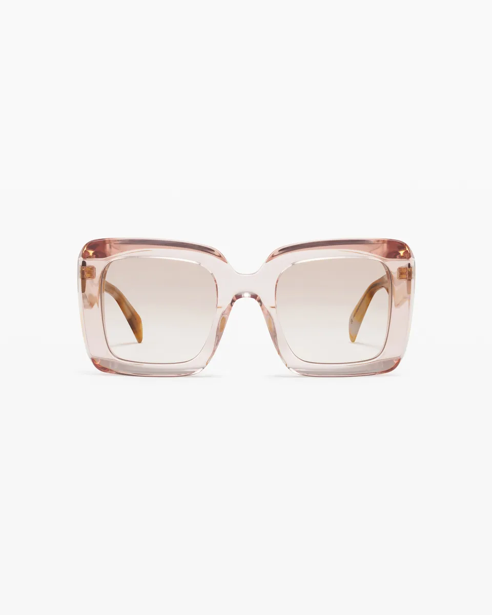 jimmy-fairly-la-bruma-lunettes-de-soleil-carr-es-oversize-cr-me-femme image 1