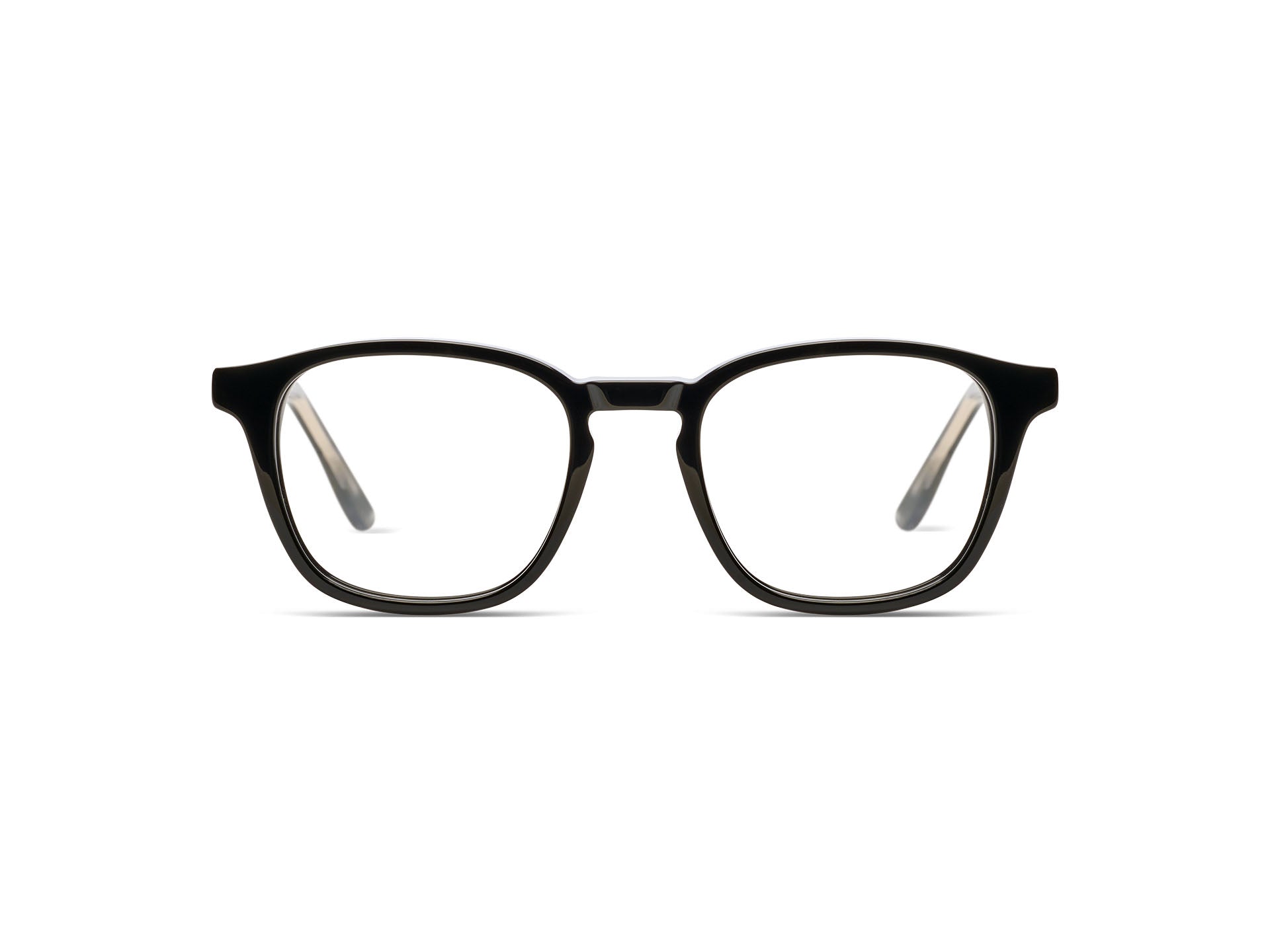 komono-marlon-black-rain-lunettes-de-vue-carr-es-ac-tate-avec-pont-trou-de-serru image 1