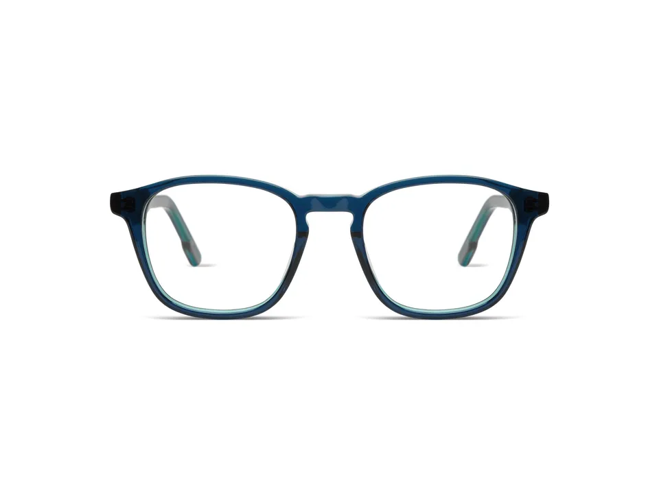 komono-marlon-slims-blue-loops-lunettes-de-vue-carr-es-ac-tate-cologique-petit-f image 1