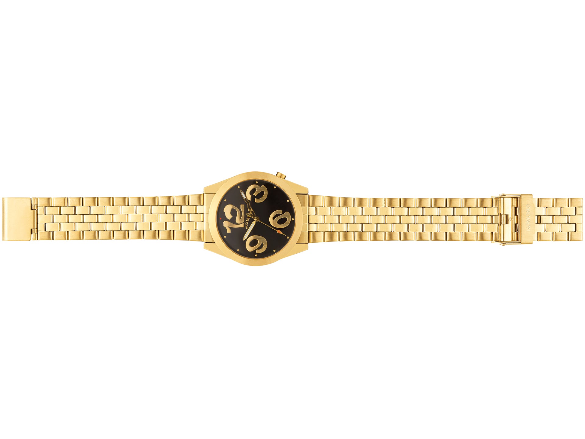 komono-ray-liquid-estate-gold-black-montre-acier-inoxydable-cadran-effet-liquide image 2