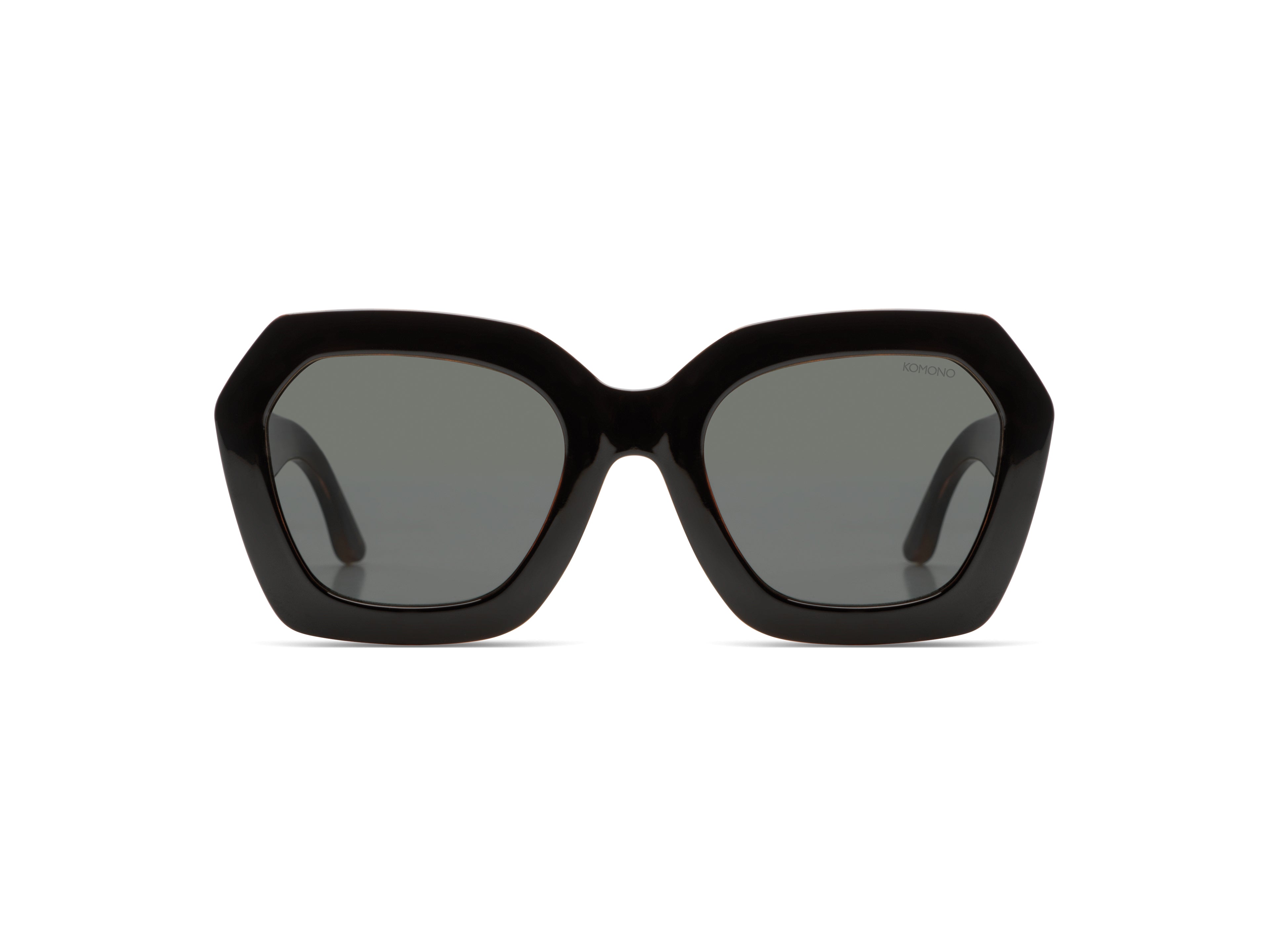 komono-gwen-black-tortoise-lunettes-de-soleil-hexagonales image 1