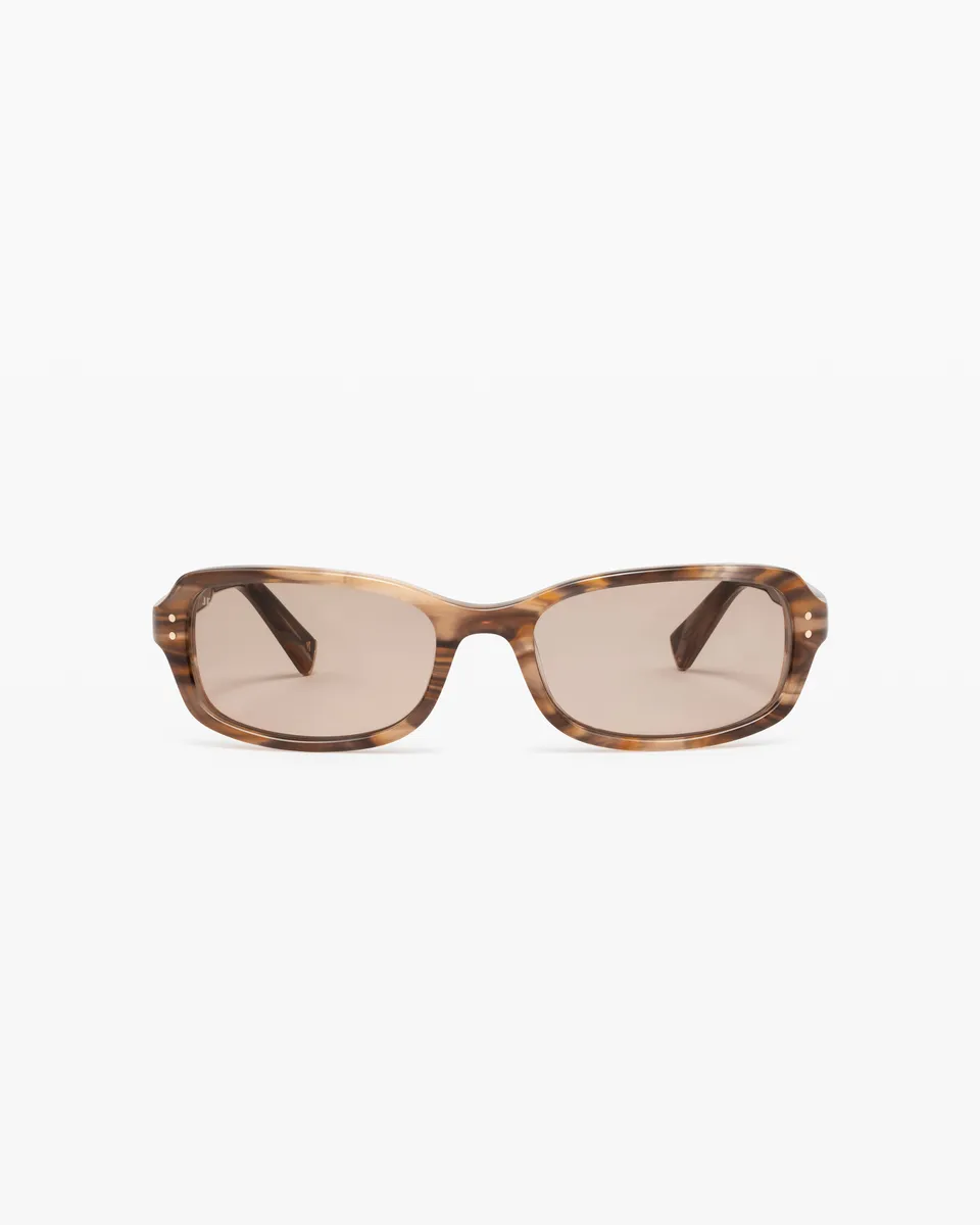 jimmy-fairly-la-jani-lunettes-de-soleil-rectangulaires-en-ac-tate-brown-taille-m image 1