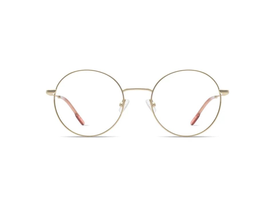 komono-jude-white-gold-lunettes-optiques-rondes-en-acier-inoxydable image 1
