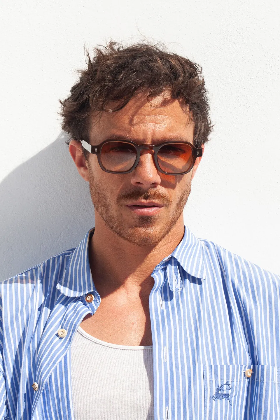 le-petit-lunetier-soren-marron-lunettes-de-soleil-carr-es-en-ac-tate-caille-cat- image 1