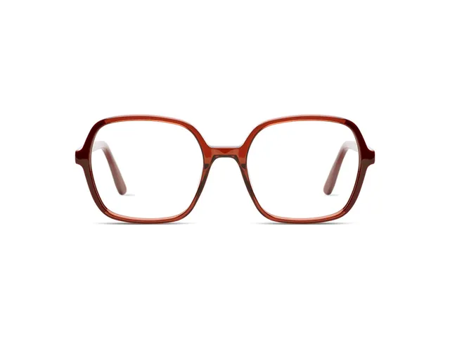 komono-petra-maroon-lunettes-de-vue-carr-es-surdimensionn-es image 1