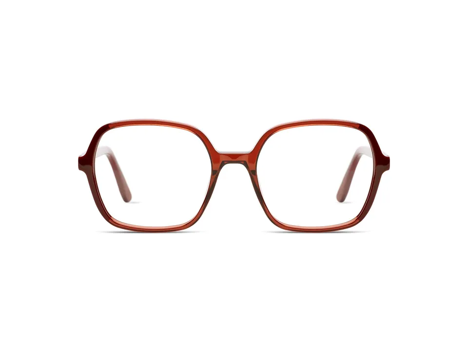 komono-petra-maroon-lunettes-de-vue-carr-es-surdimensionn-es image 1