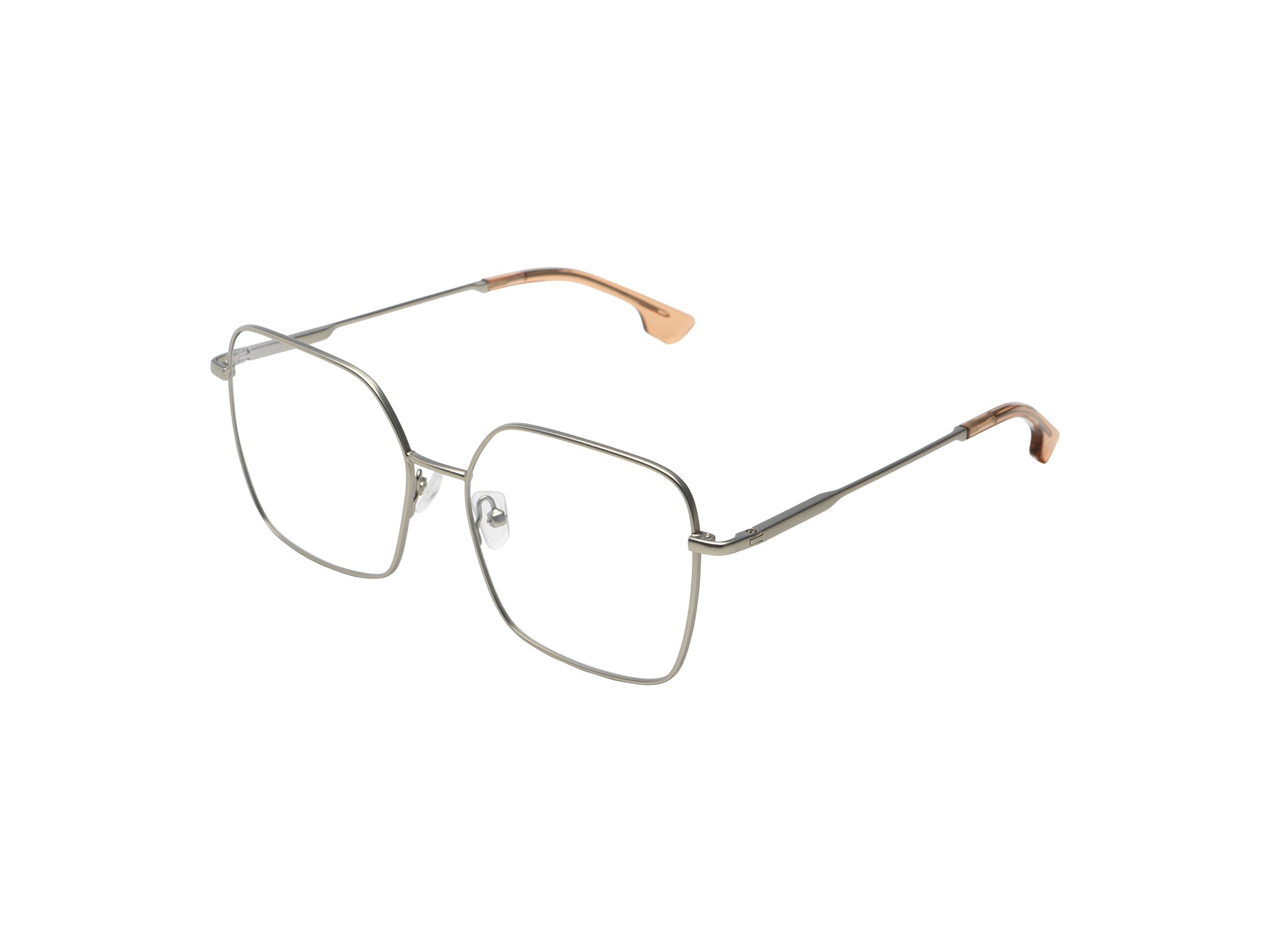 komono-audrey-silver-monture-optique-oversize-carr-e-en-acier-inoxydable image 2