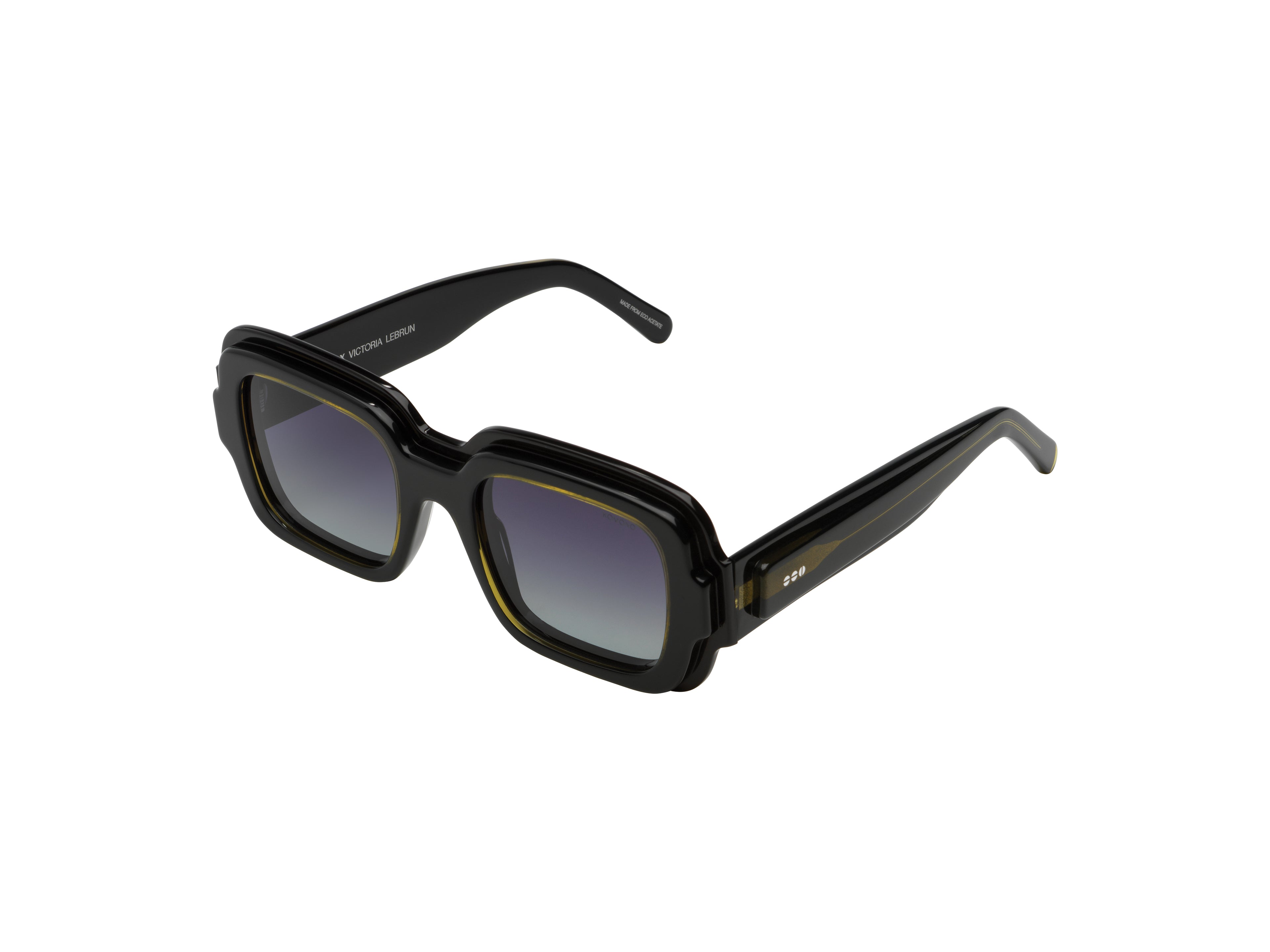komono-victoria-lebrun-black-sage-lunettes-de-soleil-rectangulaires-oversize-col image 2