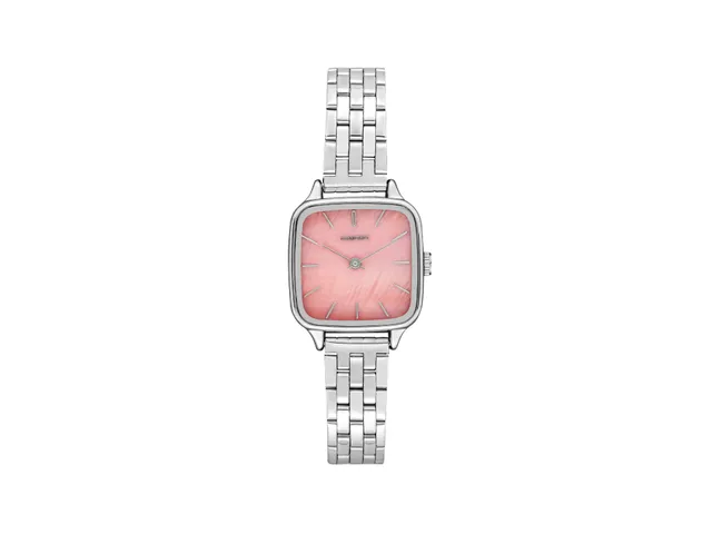 komono-kate-estate-silver-blush-montre-bracelet-acier-inoxydable-argent-cadran-b image 1