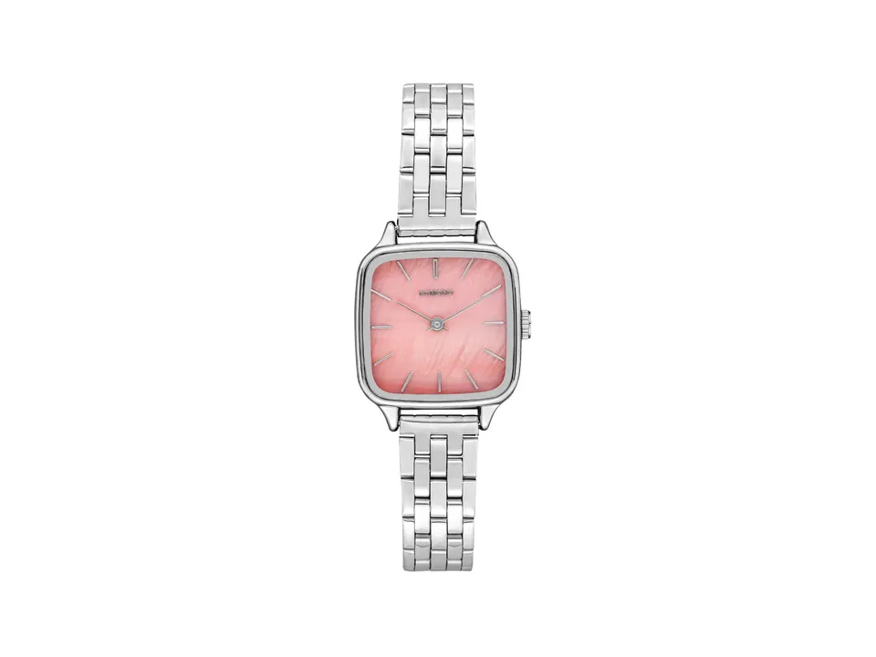 komono-kate-estate-silver-blush-montre-bracelet-acier-inoxydable-argent-cadran-b image 1