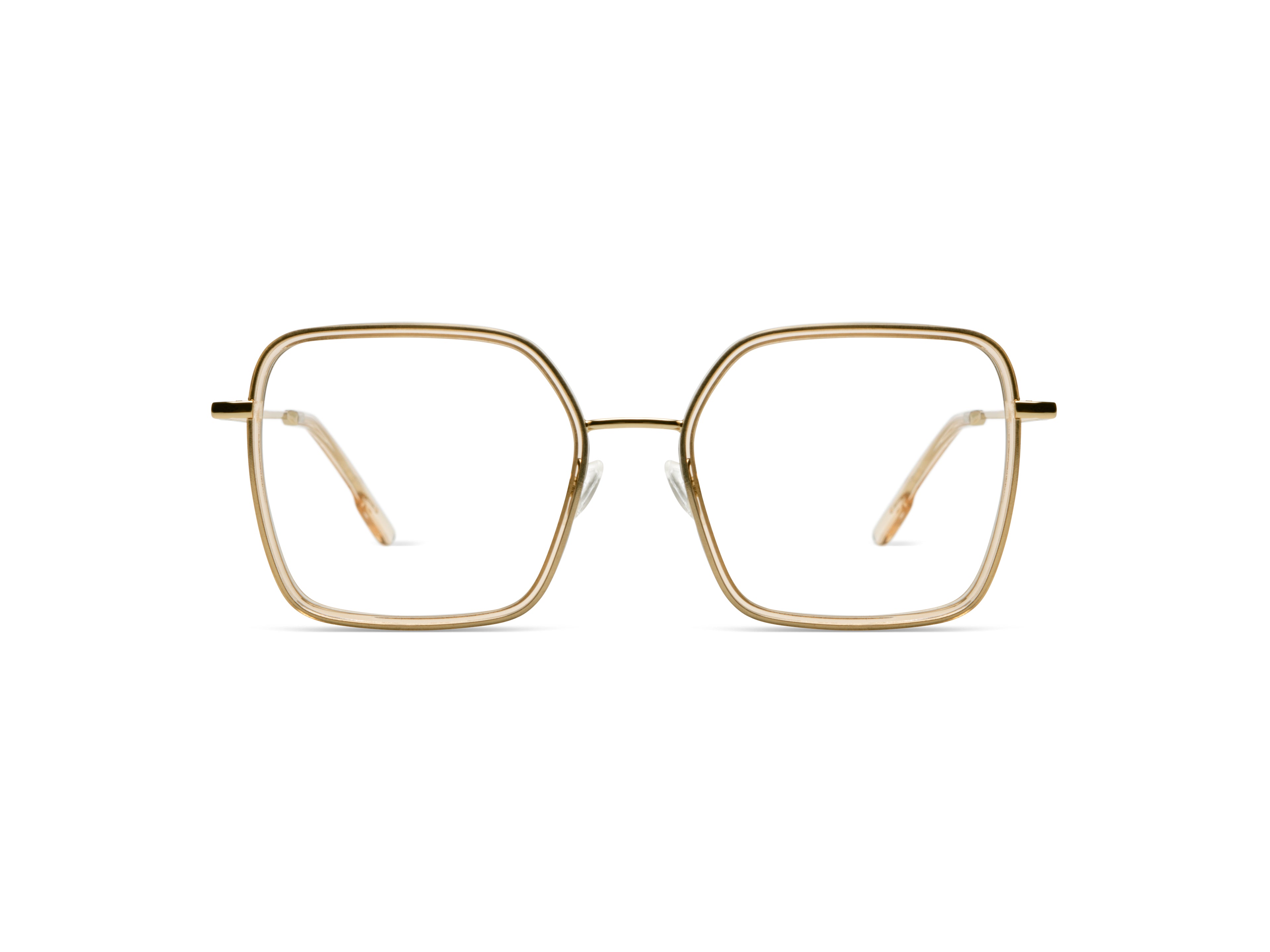 lunettes-de-vue-komono-audrey-champagne-white-gold-carr-es-medium image 1