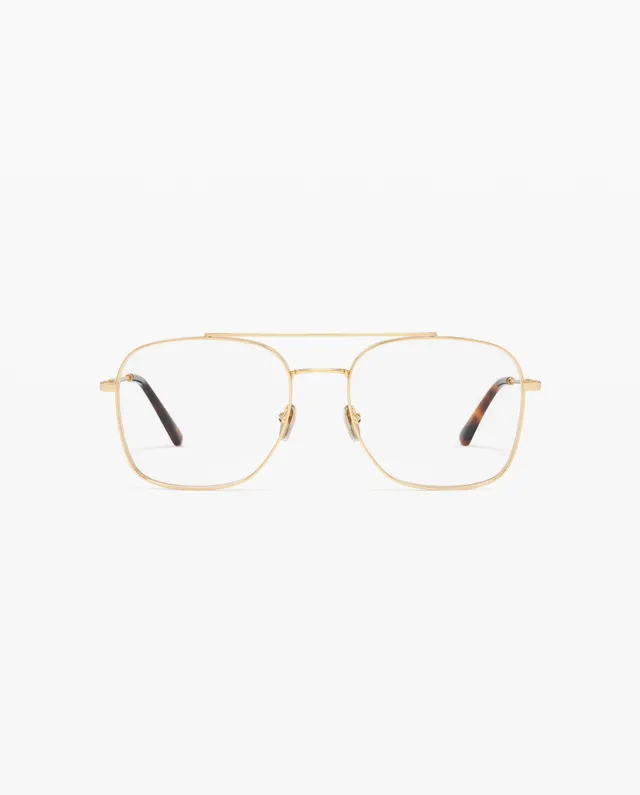 jimmy-fairly-la-lizzie-lunettes-de-vue-aviateur-mixte-acier-inoxydable-dor image 1
