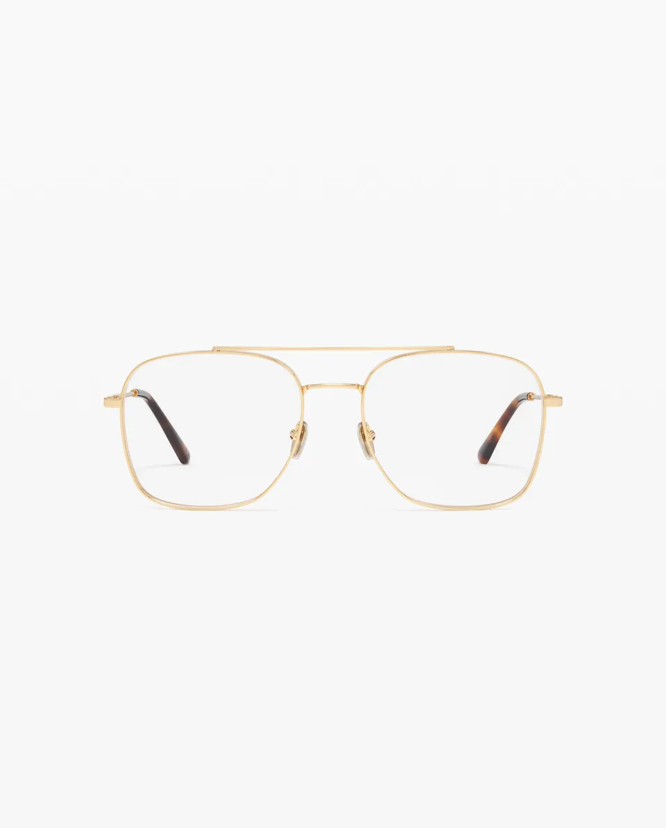 jimmy-fairly-la-lizzie-lunettes-de-vue-aviateur-mixte-acier-inoxydable-dor image 1