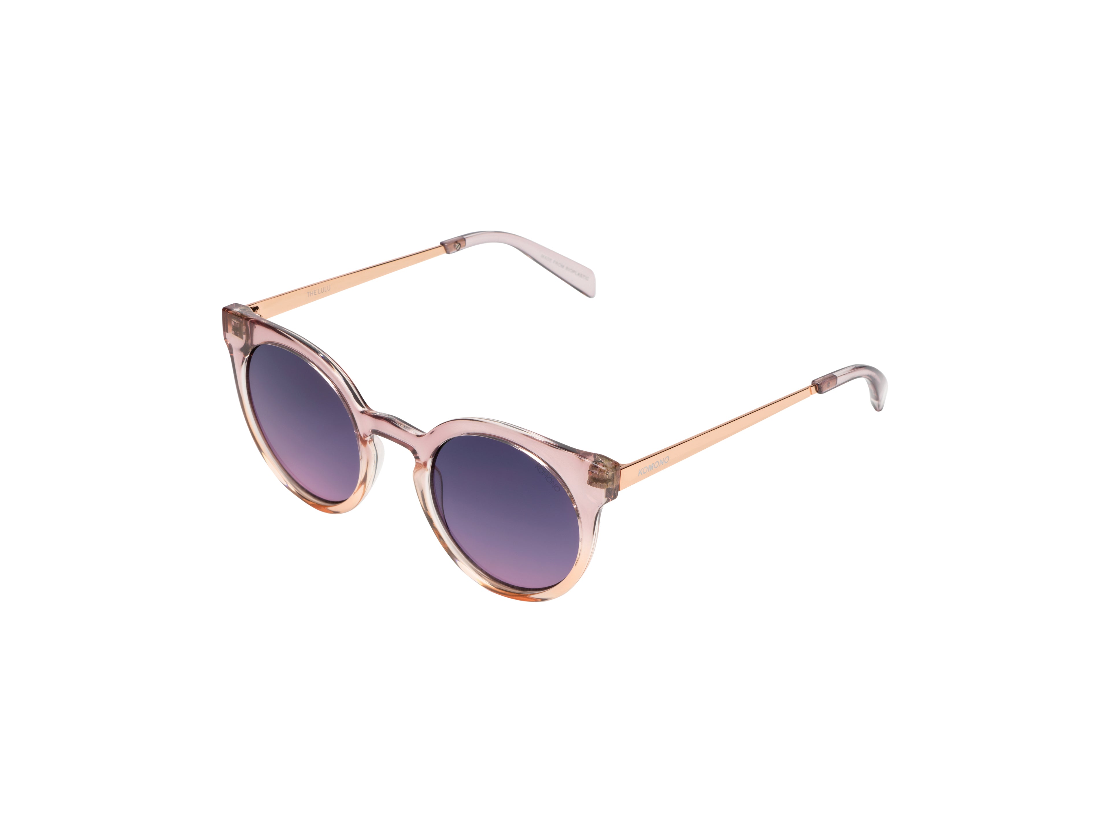 komono-lulu-metal-blush-rose-gold-lunettes-de-soleil-il-de-chat-rondes image 2