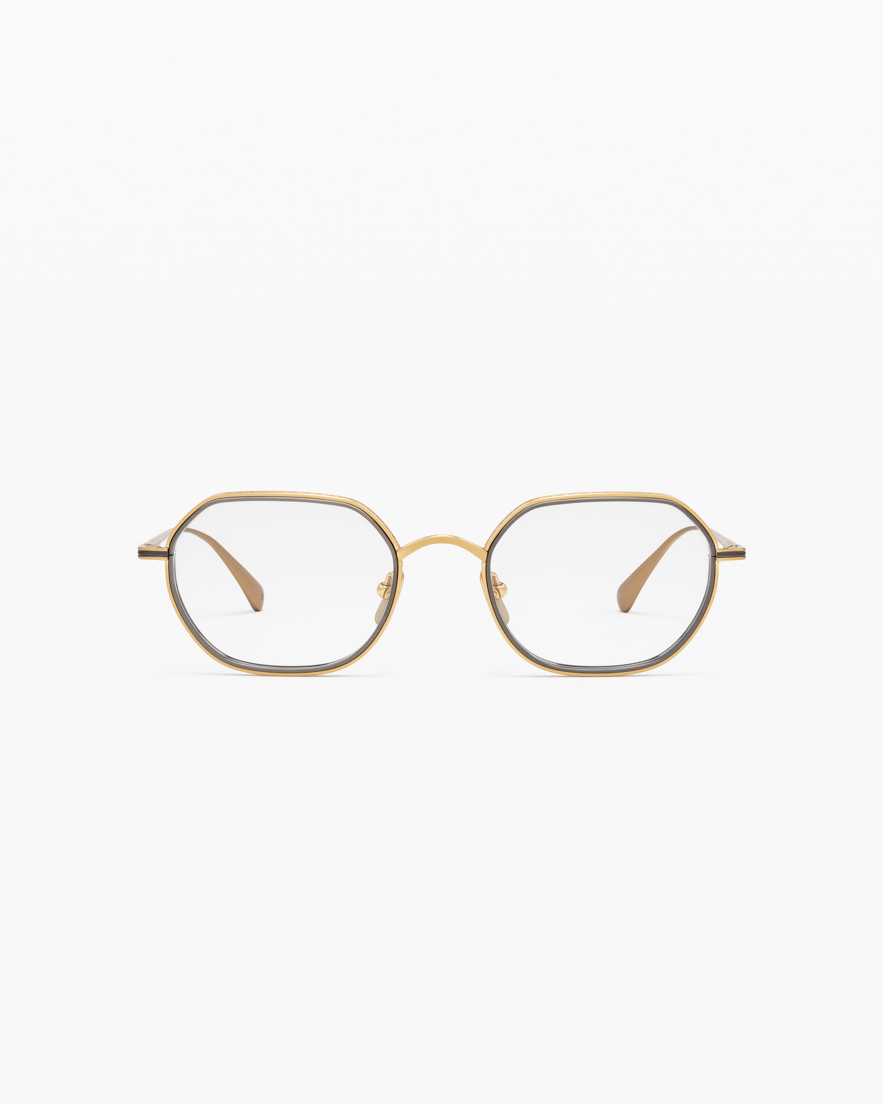 jimmy-fairly-la-kyo-lunettes-de-vue-rondes-titane-dor-japon-homme image 1