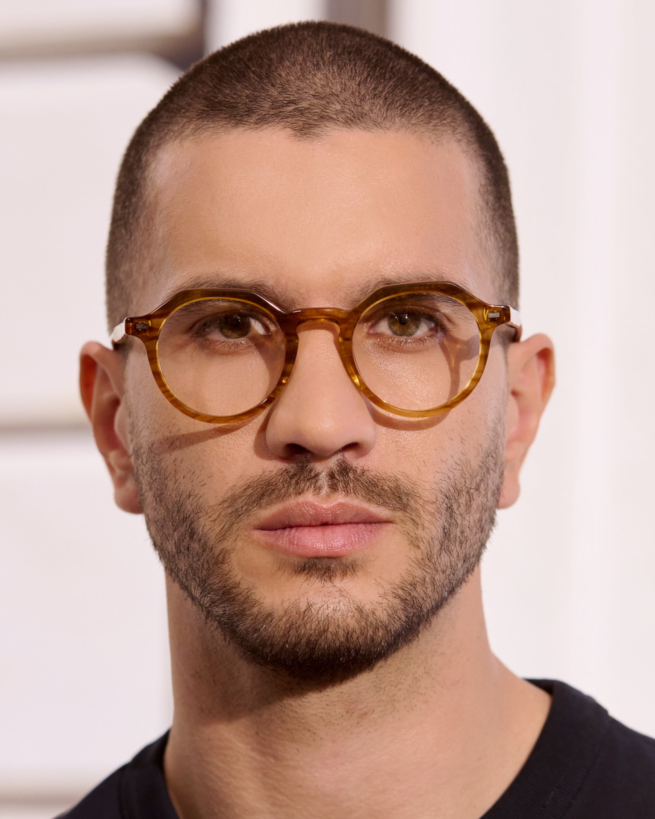 jimmy-fairly-la-coolio-lunettes-de-vue-rondes-ac-tate-marron-homme-taille-medium image 2