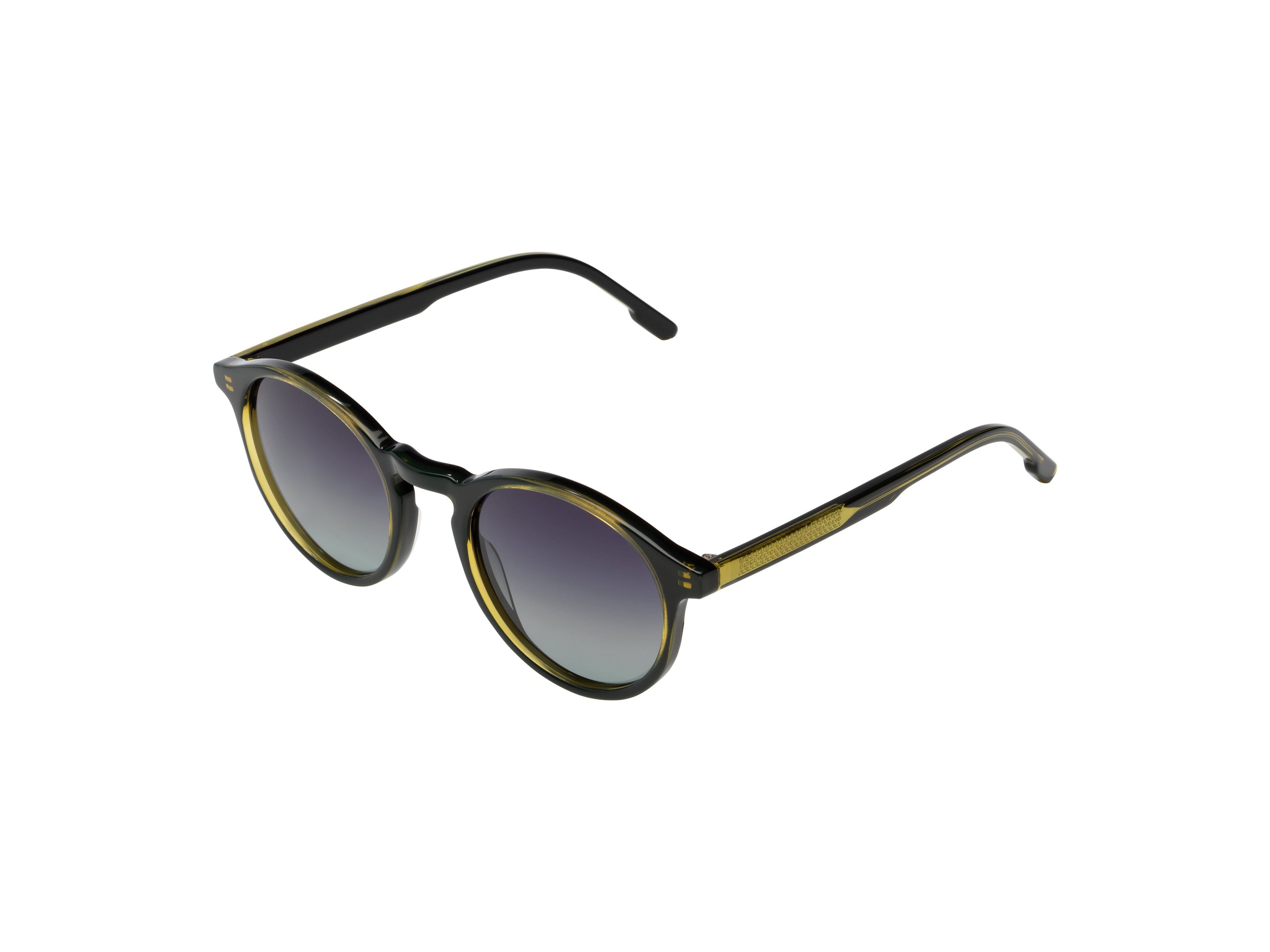 komono-archie-grand-black-sage-lunettes-de-soleil-rondes-ac-tate-cologique image 2