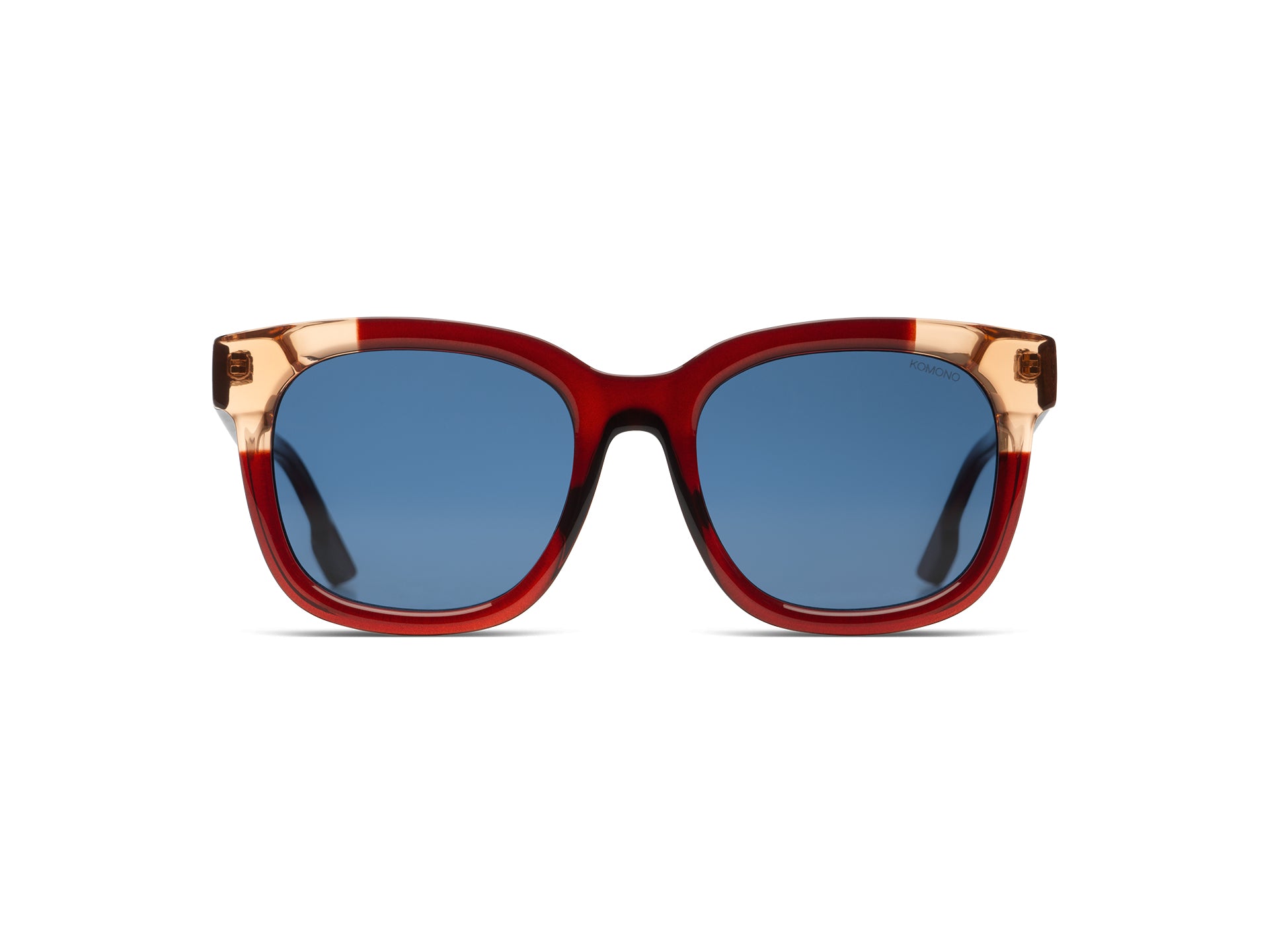 komono-sienna-lunettes-de-soleil-burgundy-coral-oversize image 3