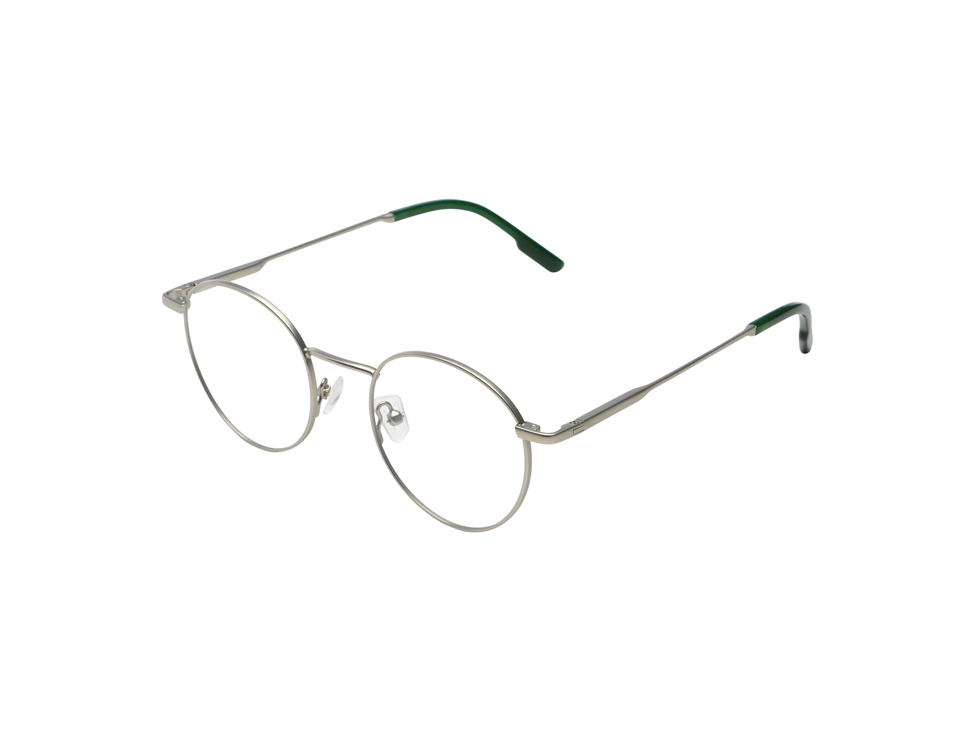 komono-pete-slims-silver-lunettes-de-vue-rondes-acier-inoxydable-petite-taille image 2