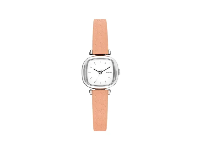 komono-moneypenny-monogram-silver-blush-petite-montre-minimaliste image 1