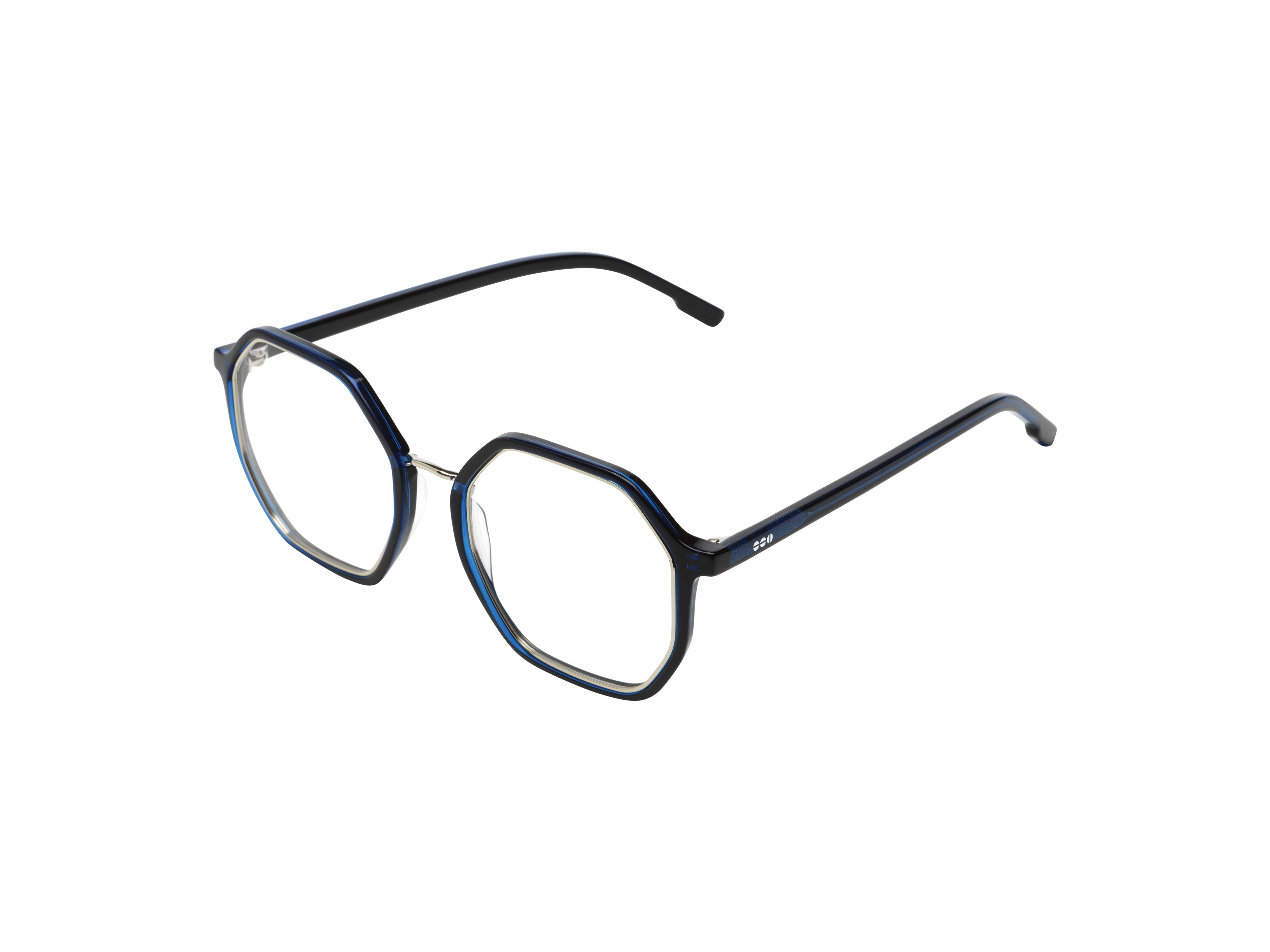 lunettes-komono-idris-black-space-silver-octogonales-acier-inoxydable image 2